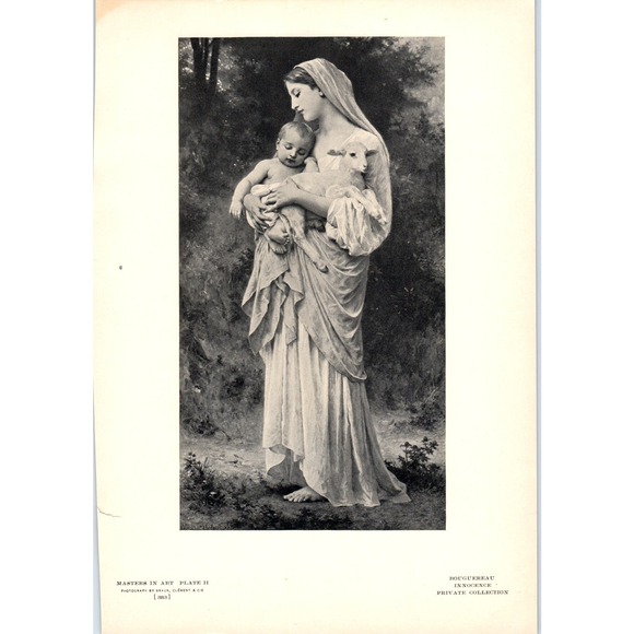 None Other - Innocence - Bouguereau c1905 Art Print D16